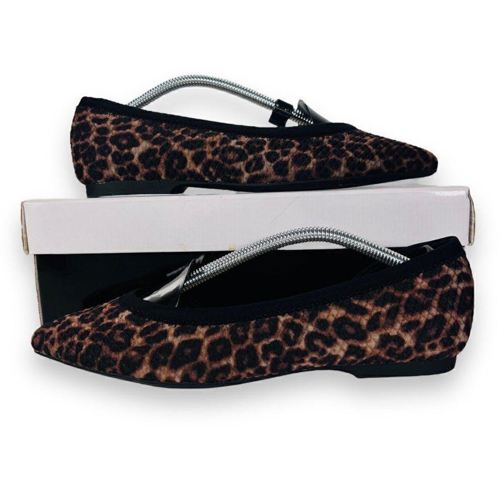 Alfani Phoennix D'Orsay Flats Leopard Print 10009257300 Women's 7M